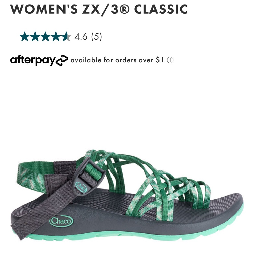 Chaco Womens ZX3 Classic Size 7